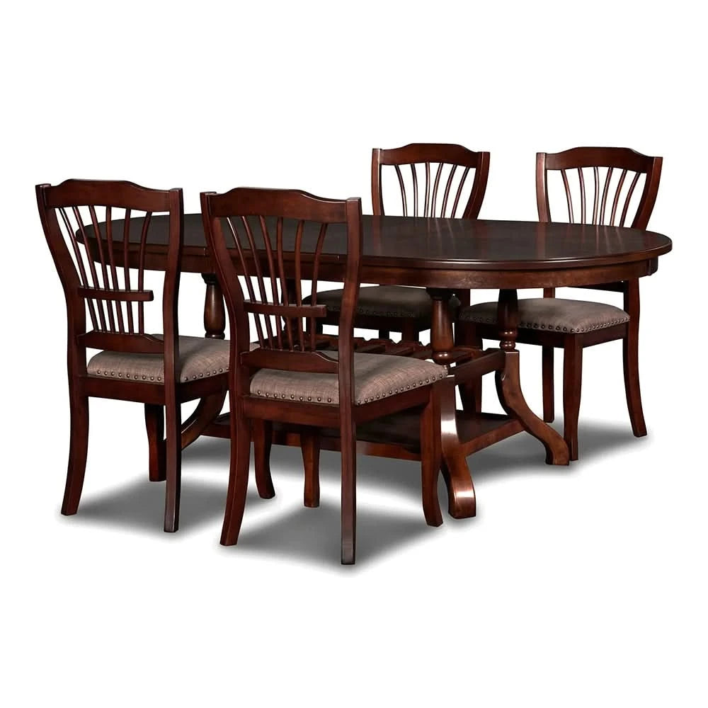 Emma Espresso Cherry Dining Table