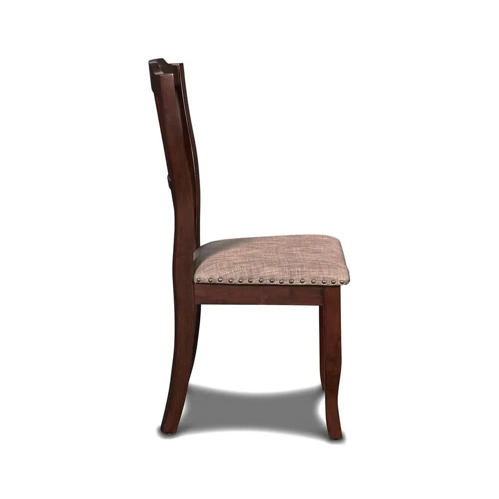 Emma Espresso Cherry 5 Piece Dining Set