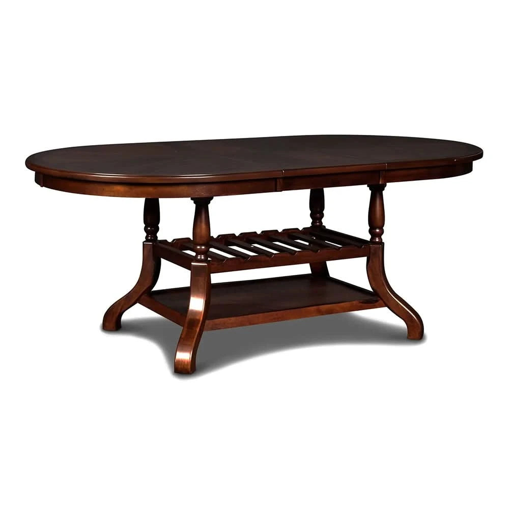 Emma Espresso Cherry Dining Table