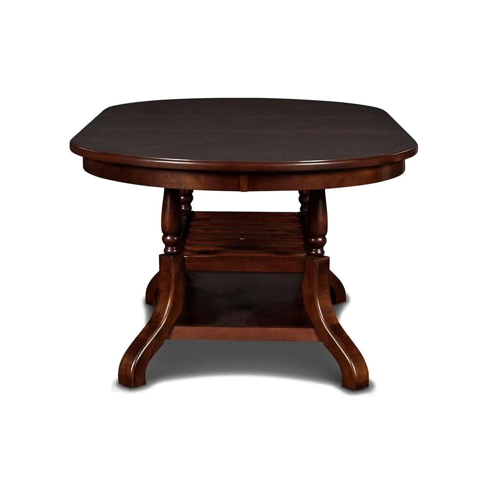 Emma Espresso Cherry Dining Table