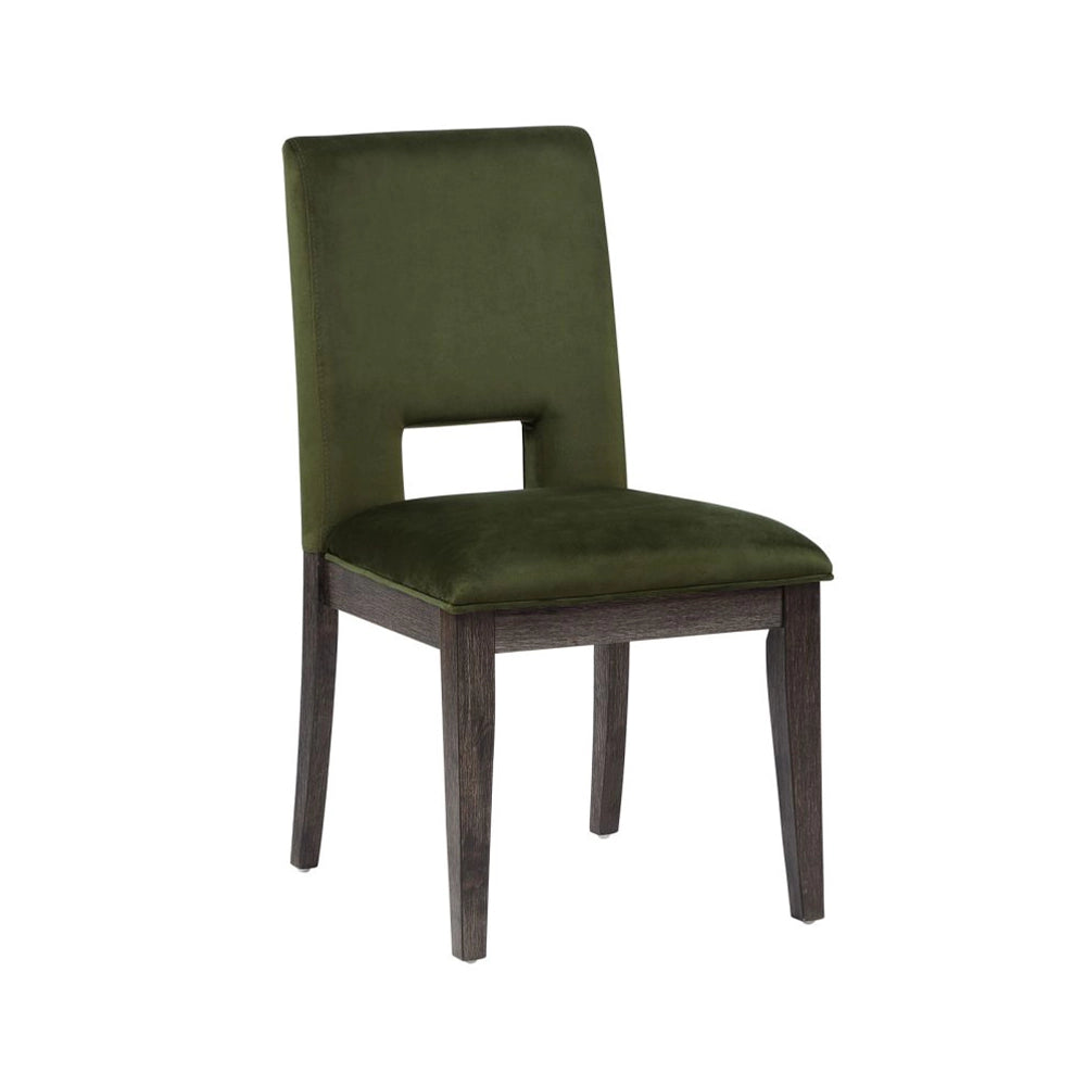 Evan 6-Piece Dining Set with 78–96 Inch Extendable Table, Green Velvet Chairs & Bench