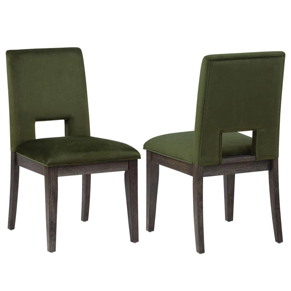 Evan 6-Piece Dining Set with 78–96 Inch Extendable Table, Green Velvet Chairs & Bench