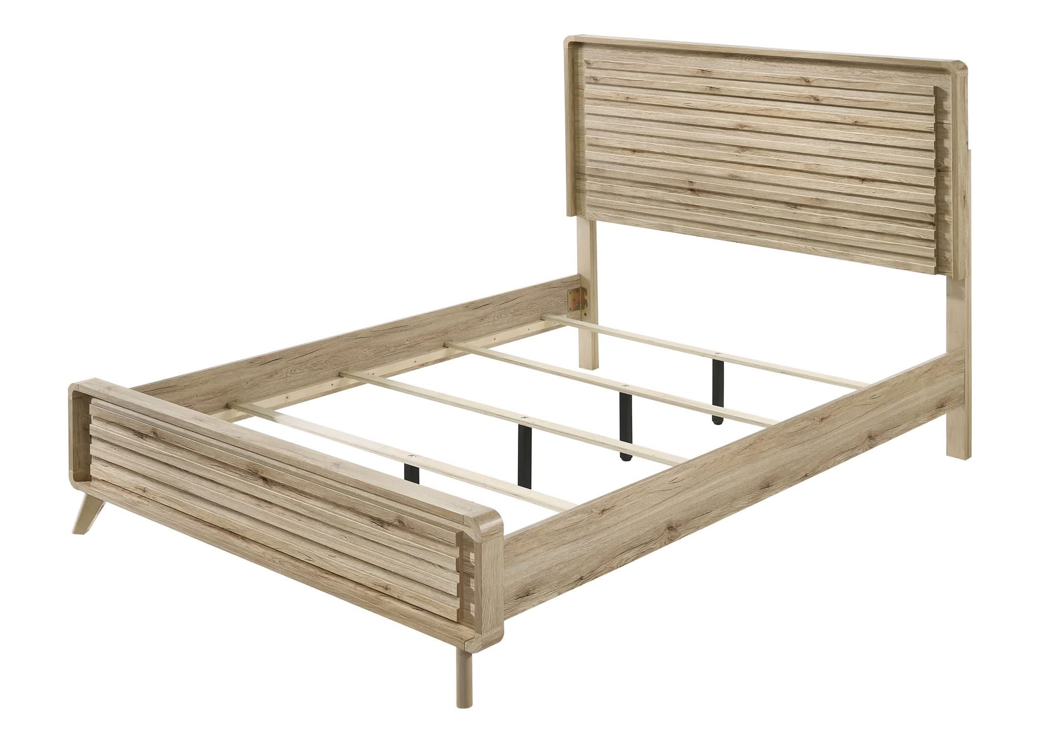 Dawson - Queen Bed - Light Brown