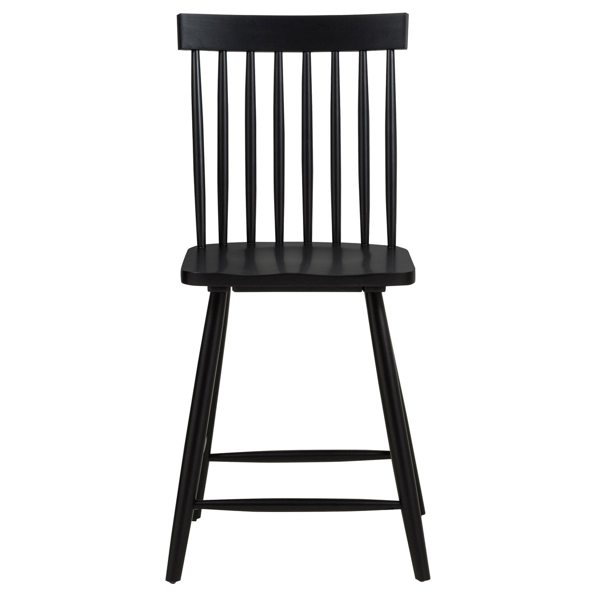 Andrews 5-piece Round Counter Dining Set Light Ash and Black
