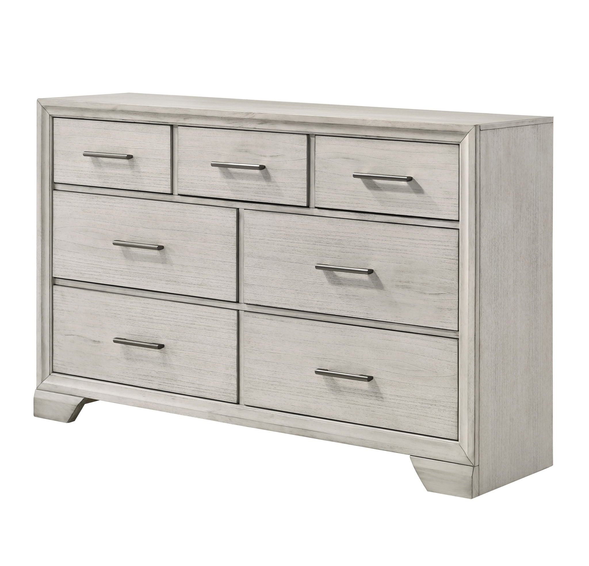 Jaymes - King 5 Piece Bedroom Set - White Mist