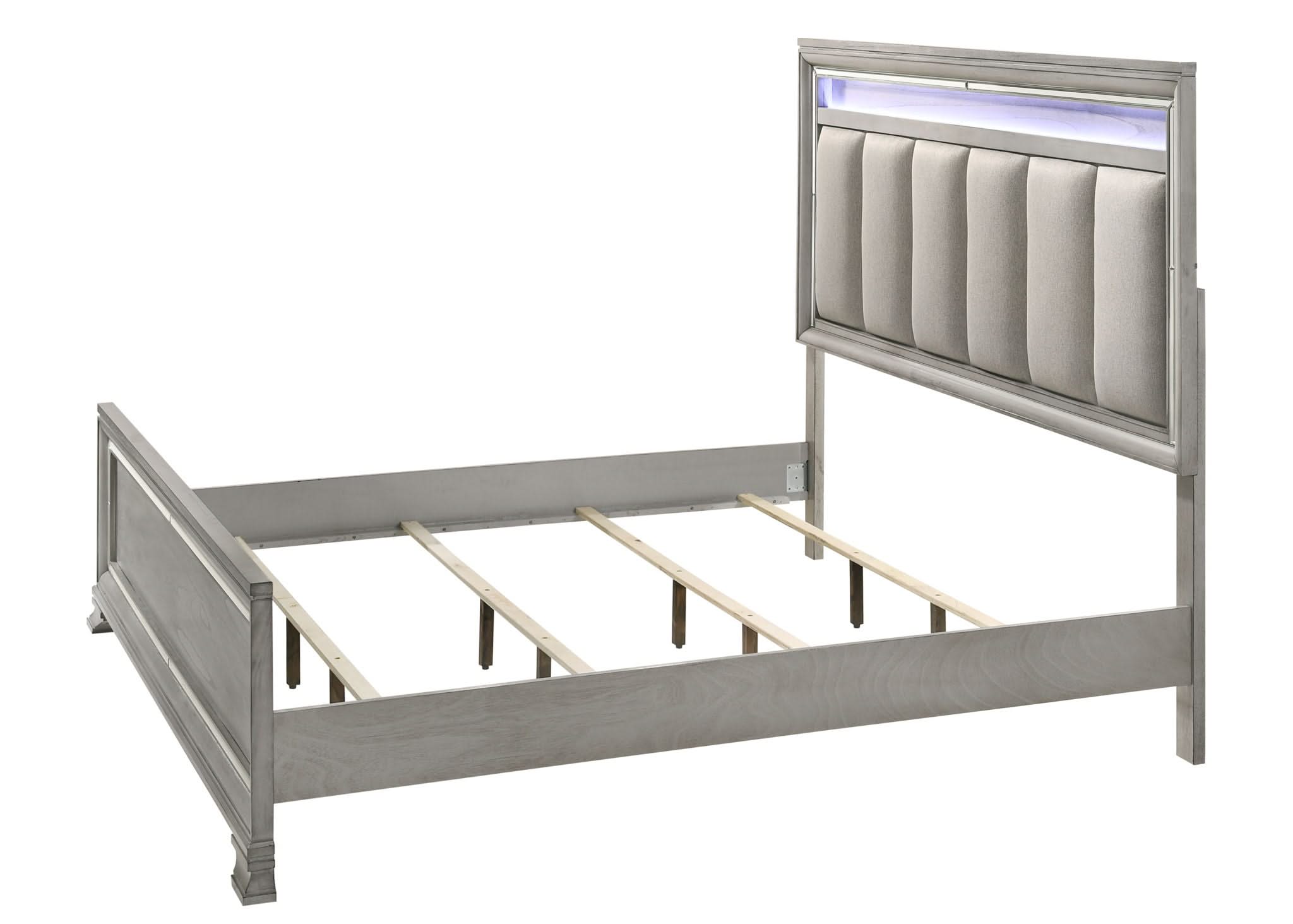 Vail - King Upholstered Bed - Gray