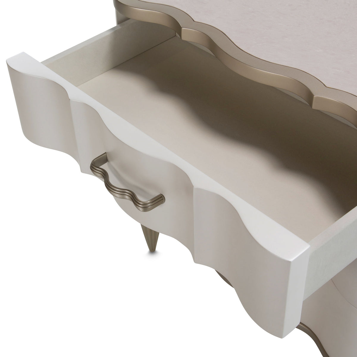 London Place - Nightstand - Creamy Pearl