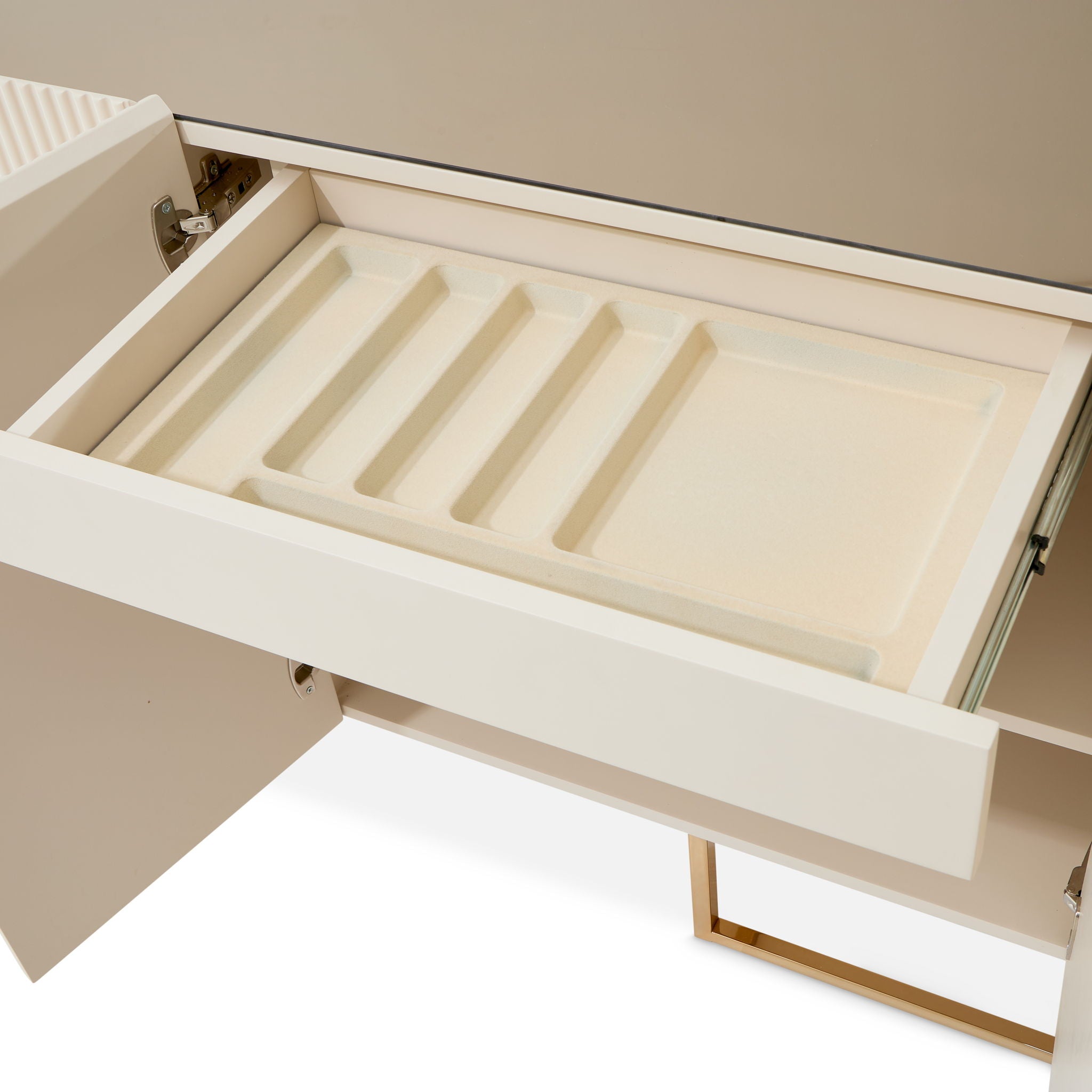 Lisbon - Console Table - Silken Matte Cream