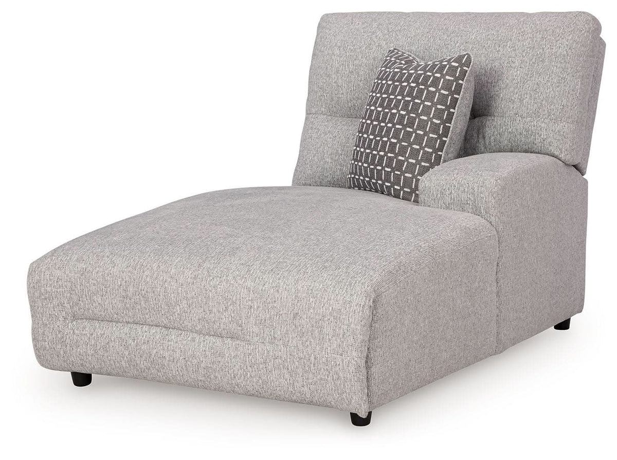 Acklen Place - Raf Power Reclining Back Chaise - Pewter