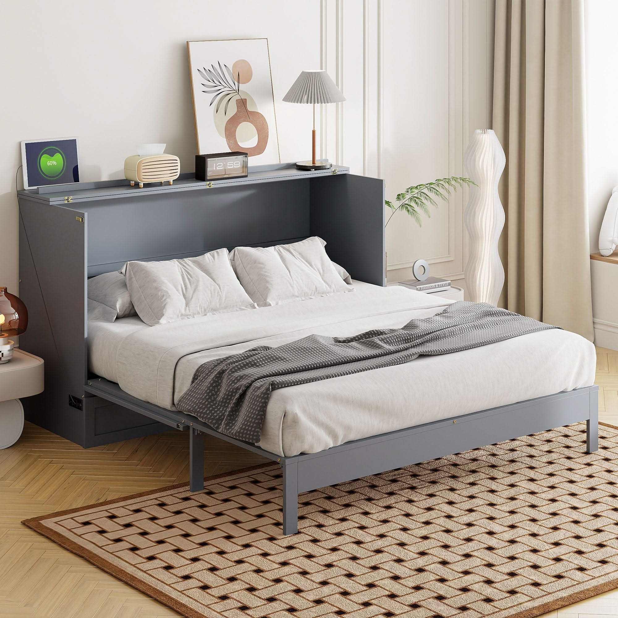 Murphy Bed With Large Drawers