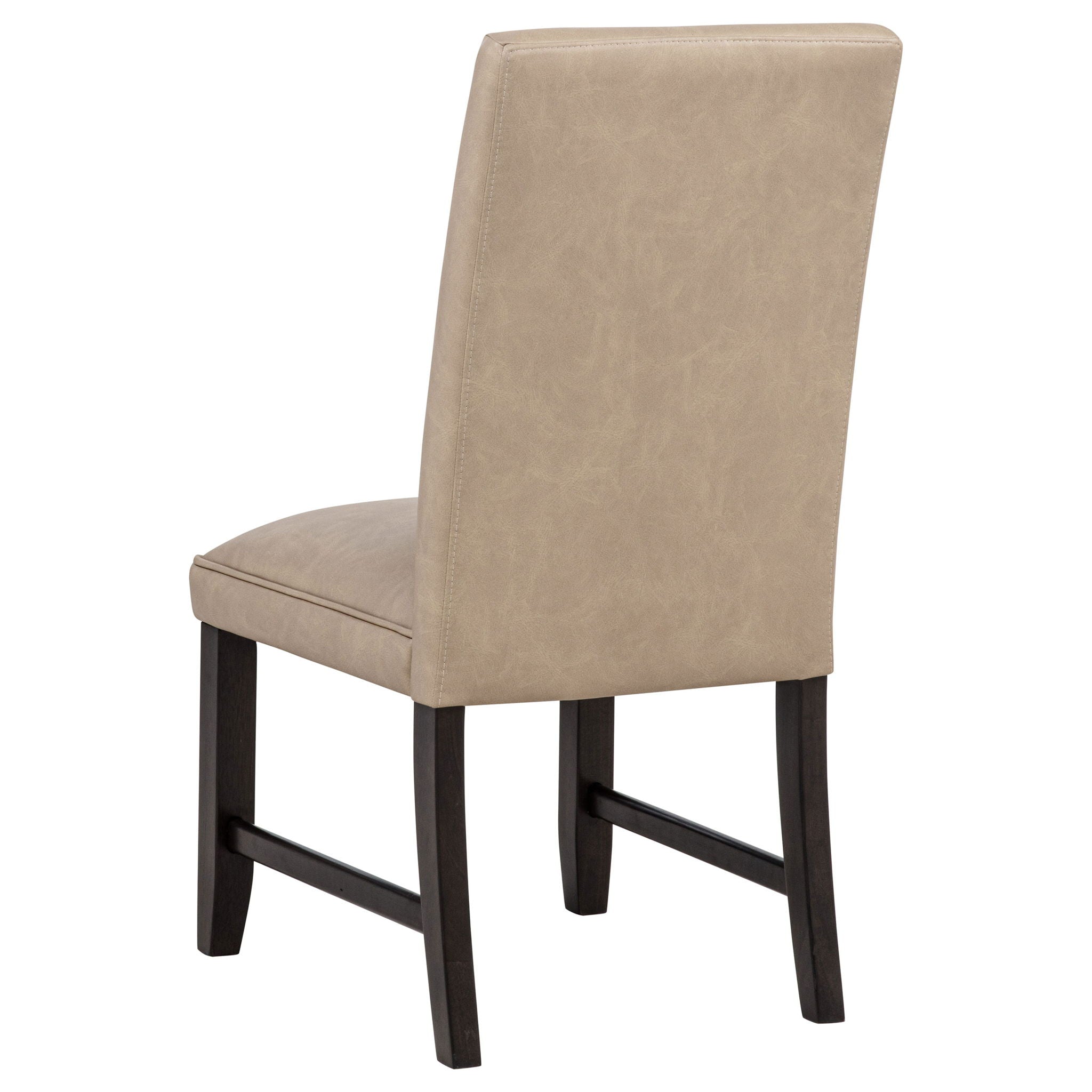 Averill Faux Leather Upholstered Dining Side Chair Tan (Set of 2)
