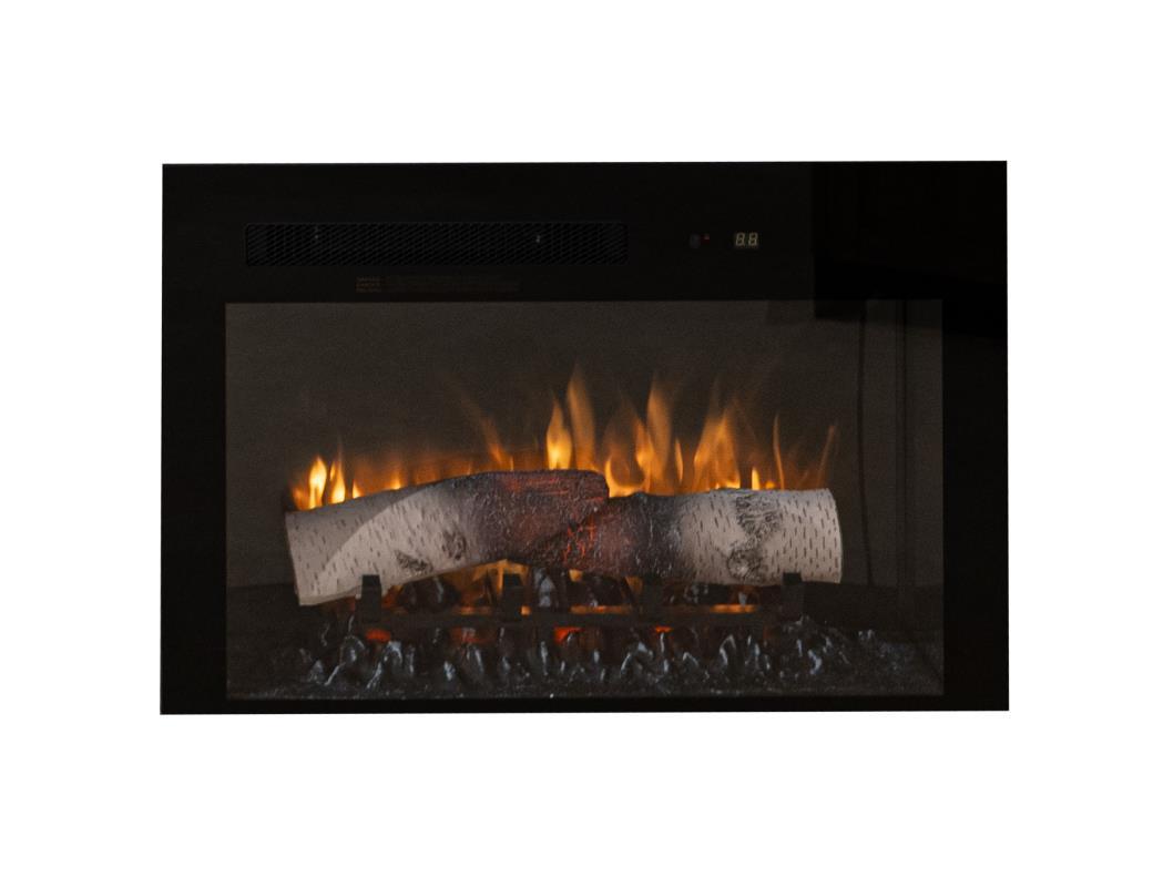Dutton - Wall Unit With Electric Fireplace Insert - Brown