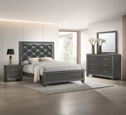 Kaia - King 4 Piece Bedroom Set - Dark Gray