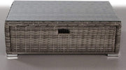 Glass Outdoor Coffee Table - Gray Mix