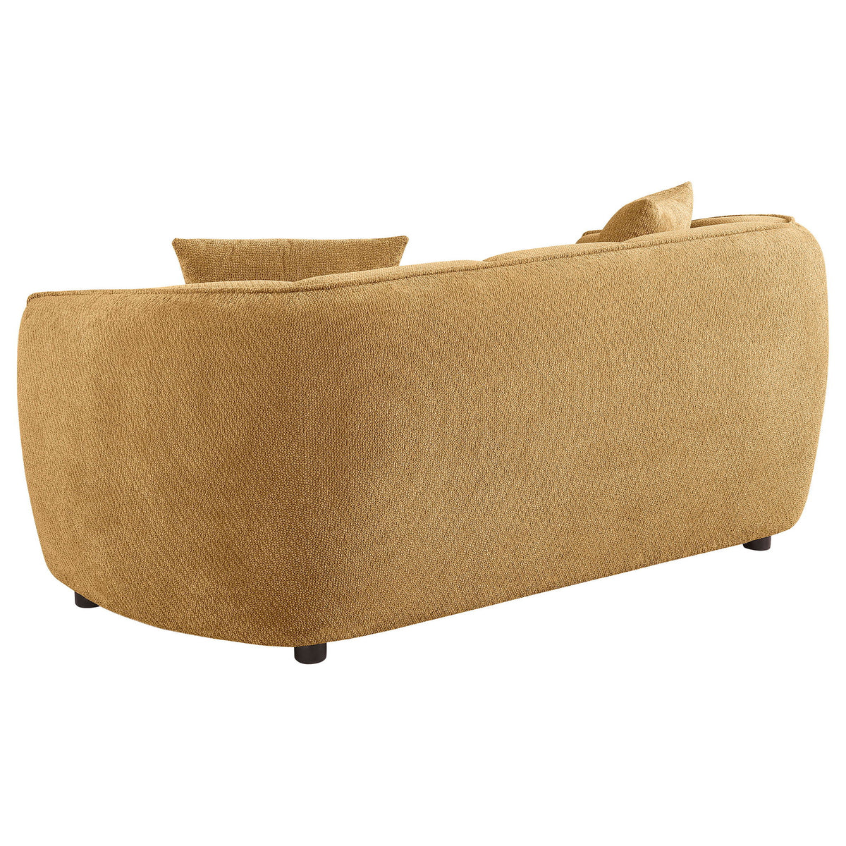 Aleisha 2-piece Chenille Upholstered Sofa Set Mustard Yellow