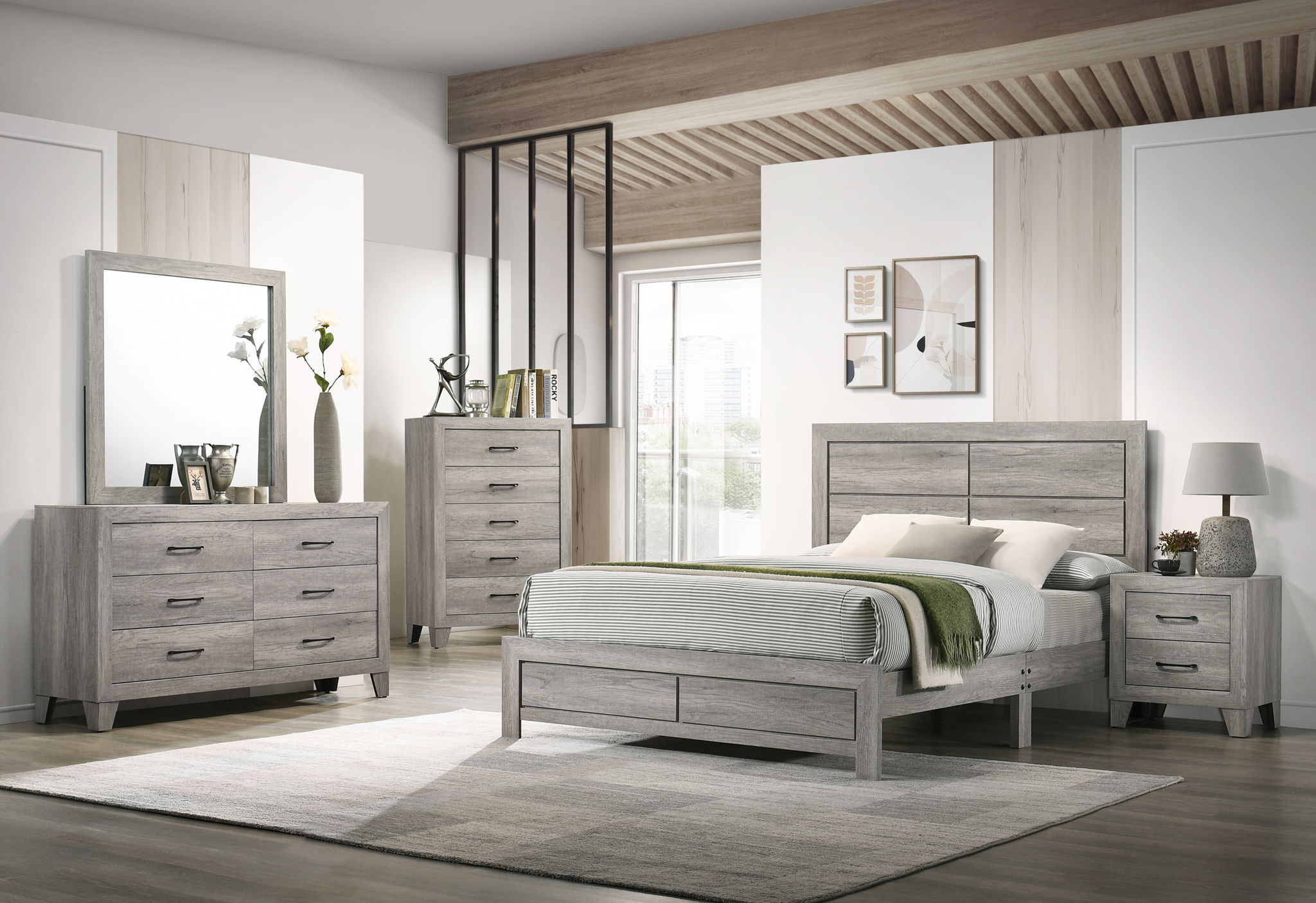 Hopkins - Nightstand - Gray