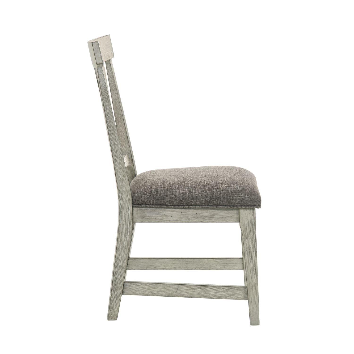 Hallendale - Splat Back Side Chair (RTA) - Gravel Wash