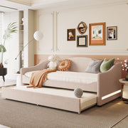 Design Upholstered Daybed With Light And Trundle