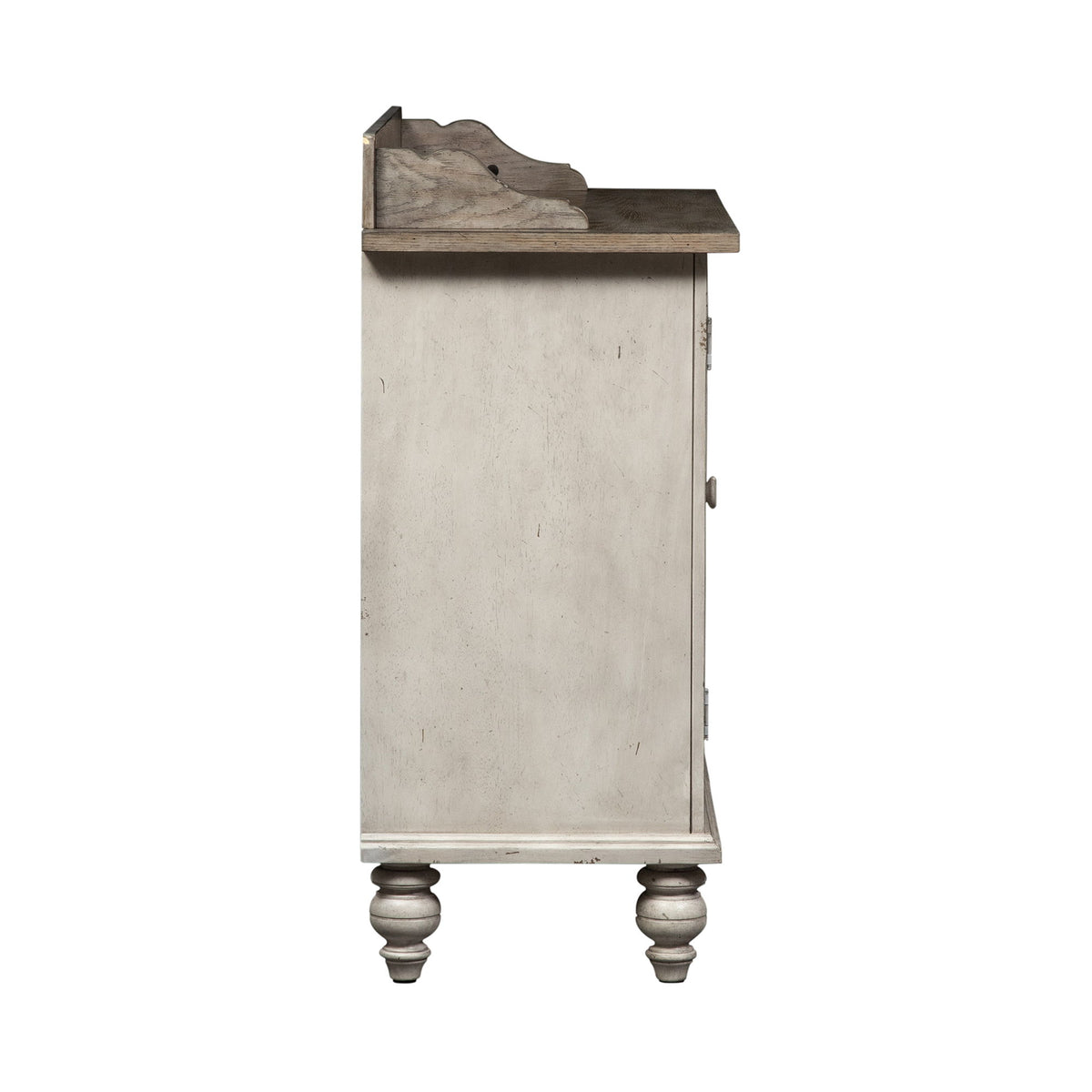 Whitney - Server - Antique Linen / Weathered Gray