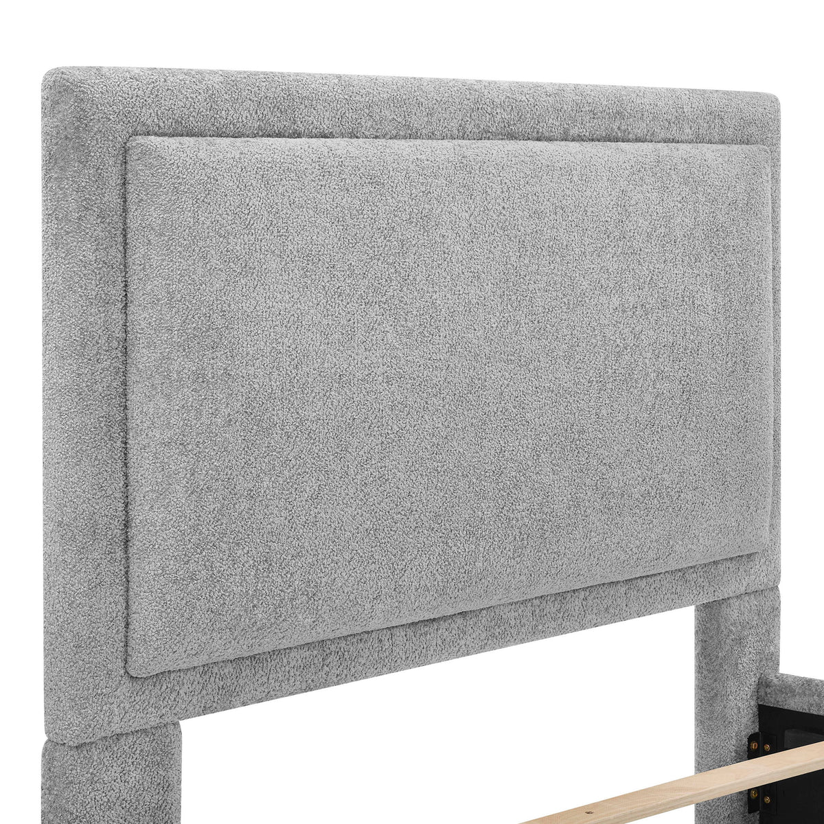 Reverie - Upholstered King Storage Bed - Pewter