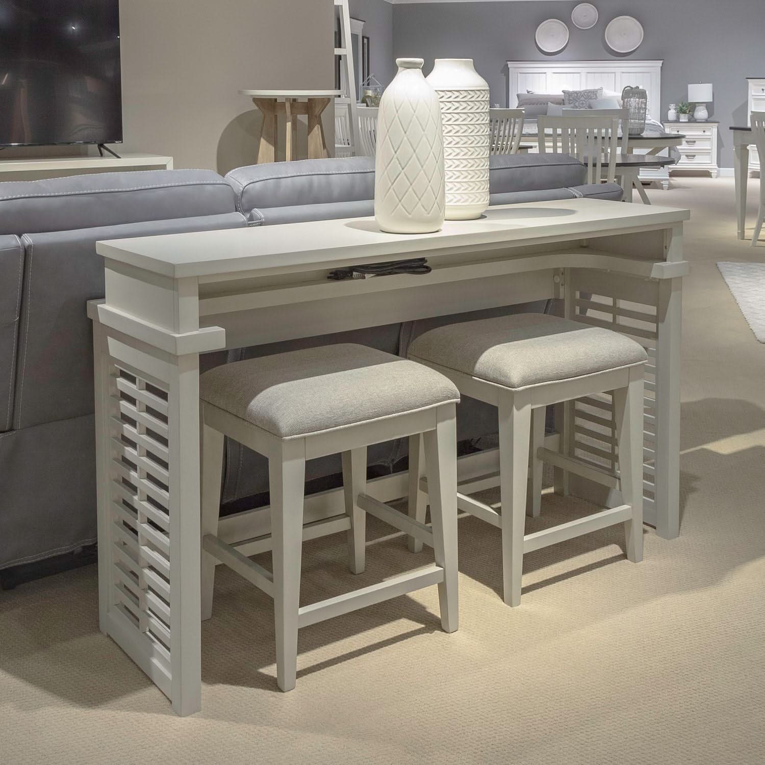 Berkley Square - 3 Piece Console Set - Linen & Khaki