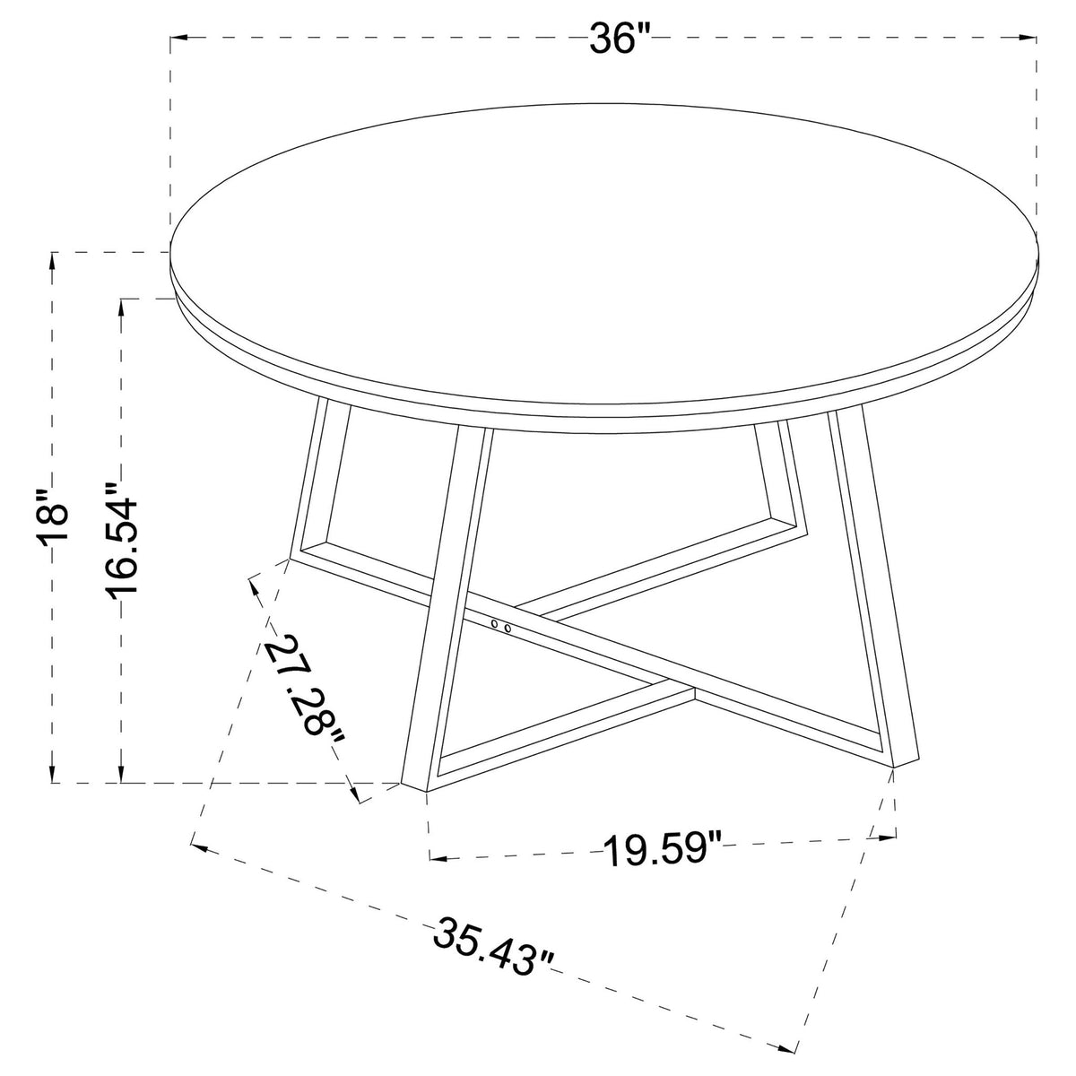Hugo 2-piece Coffee and End Table Set White Faux Marble