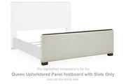 Radkin - Queen Upholstered Panel Footboard With Slats - Burnished Brown