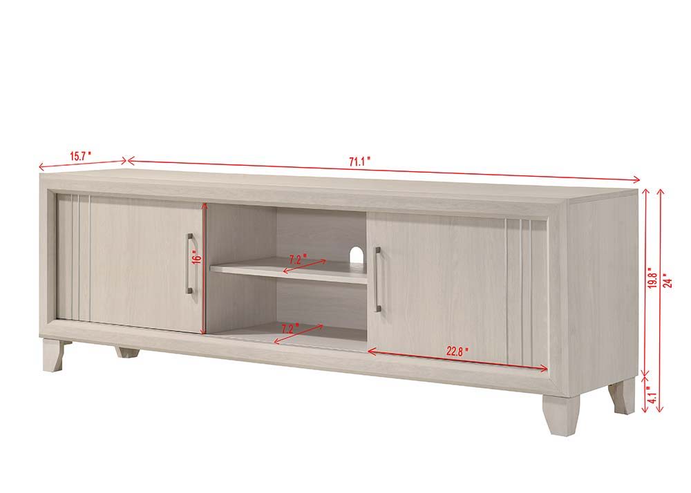 Charlie - TV Stand - White