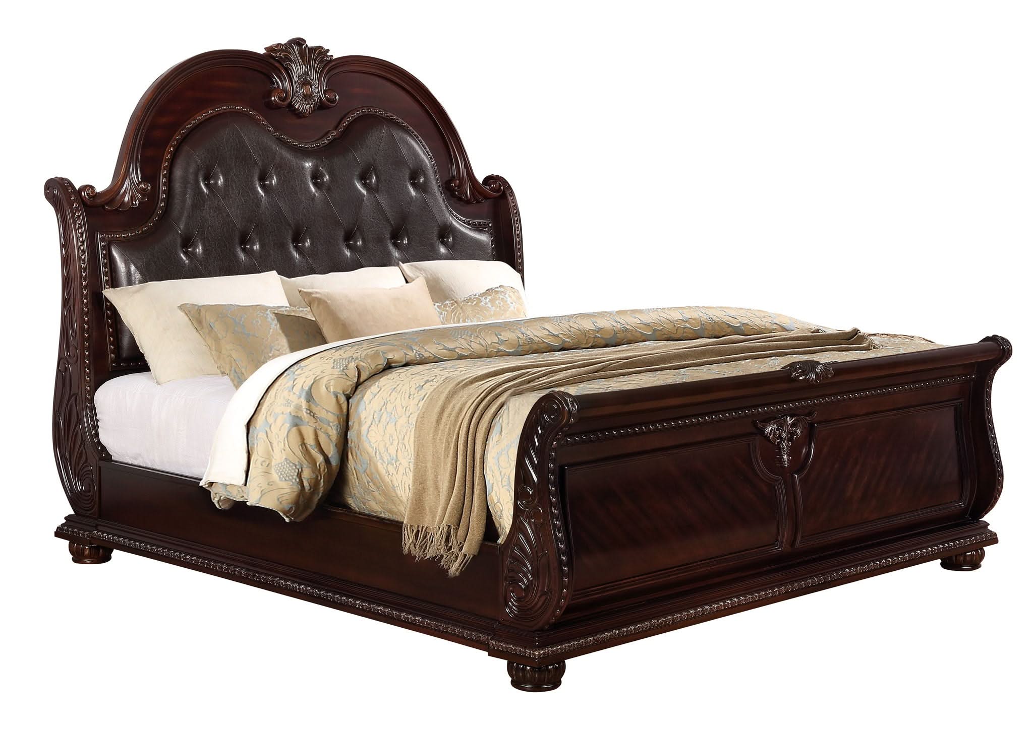 Stanley - King 5 Piece Bedroom Set - Cherry