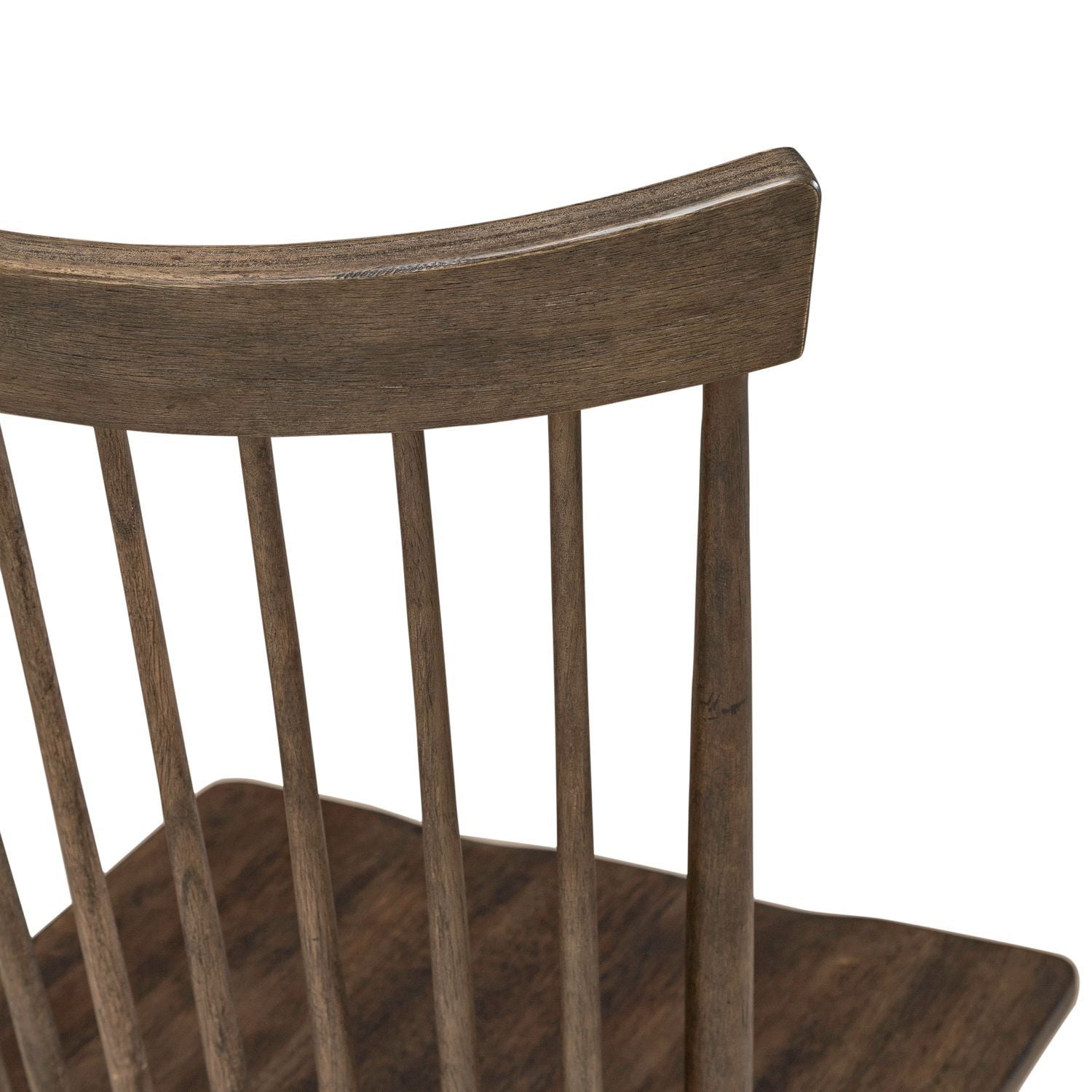 Midland Falls - Spindle Back Side Chair - Rustic Brown