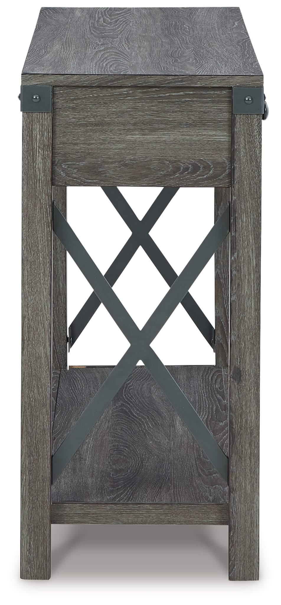 Freedan - Console Sofa Table - Grayish Brown