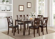 Eloise - 7 Piece Dinette Set - Brown