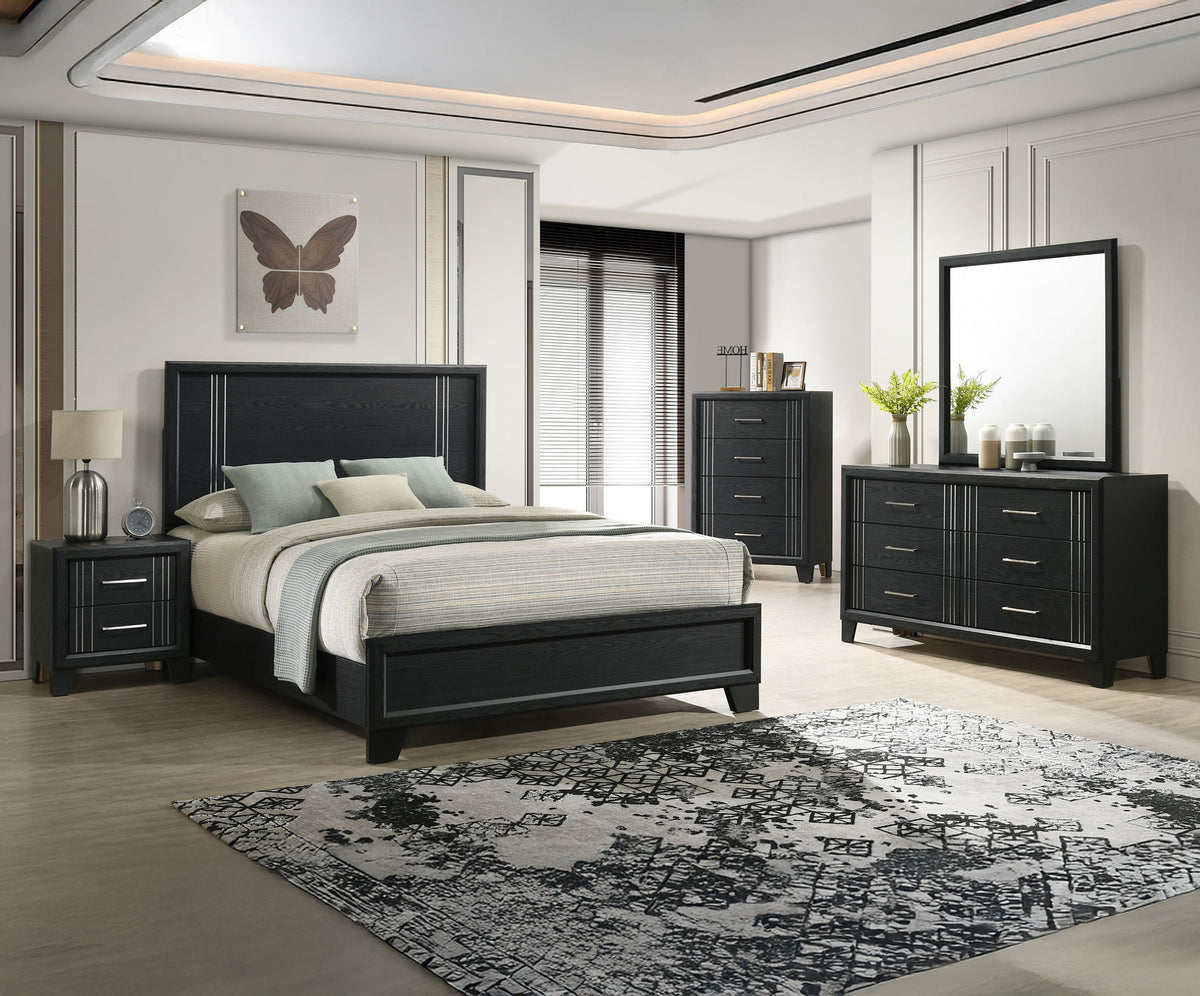 Charlie - Nightstand - Charcoal