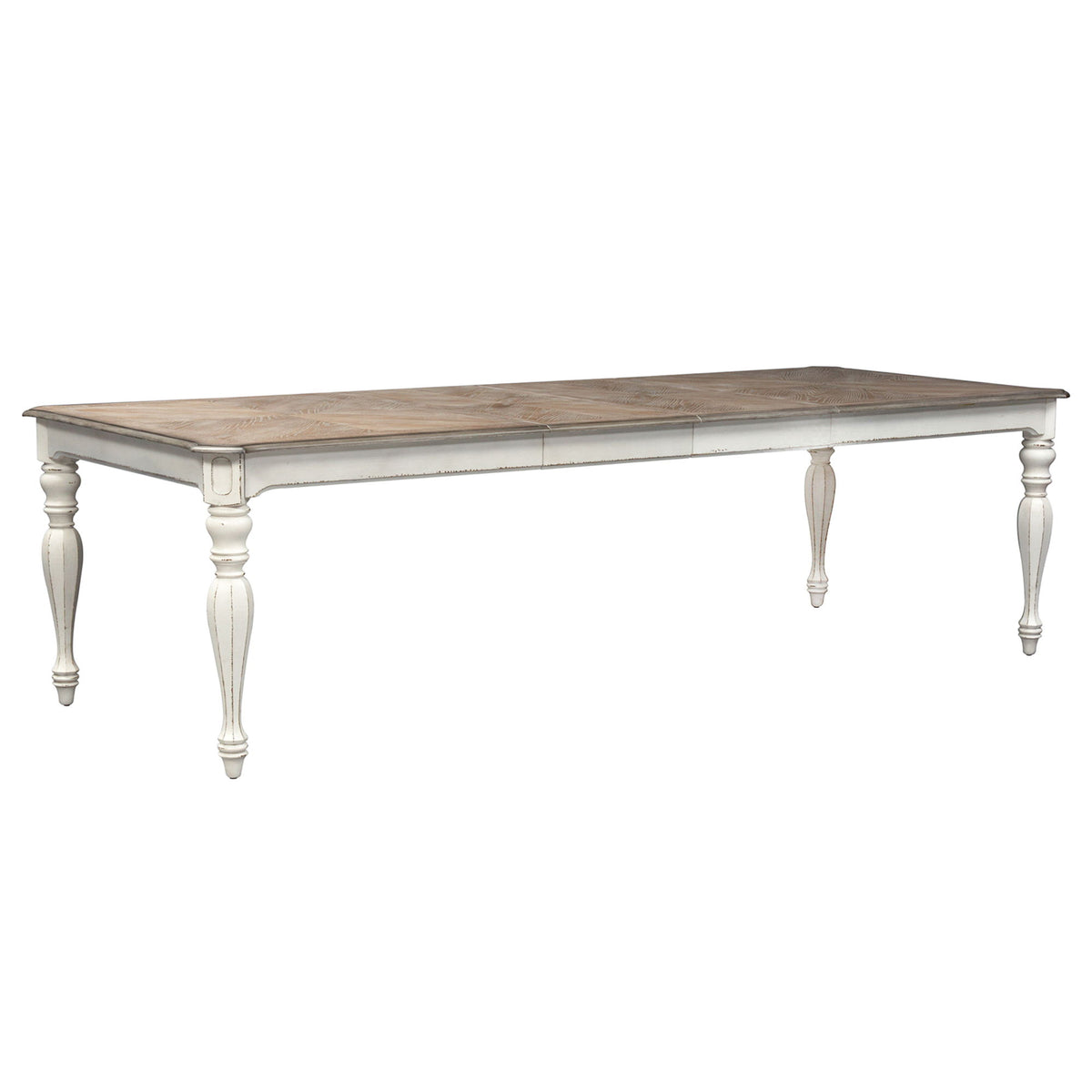 Magnolia Manor - Rectangular Leg Dining Table - Antique White