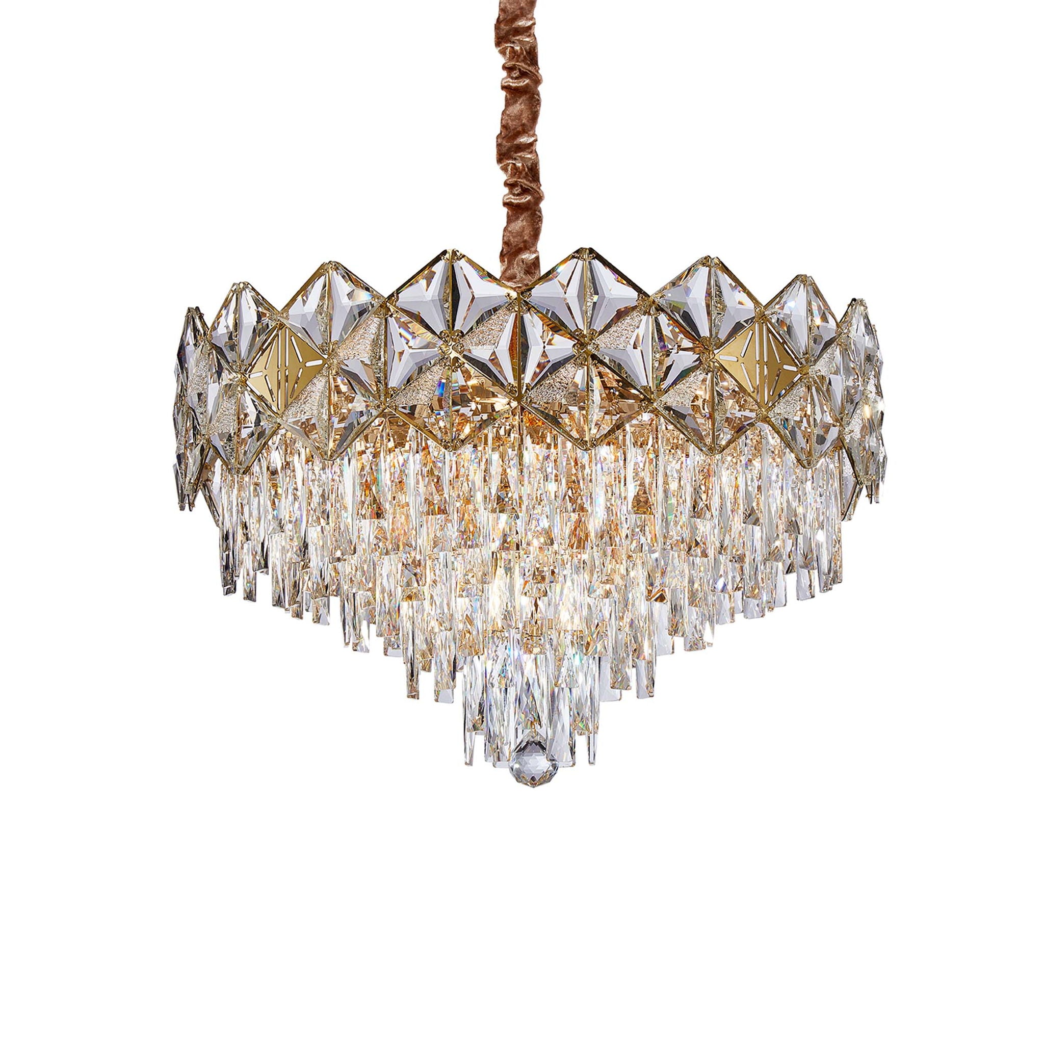 Michael Amini Lighting - Regalia 13-Light Crystal Chandelier - Gold