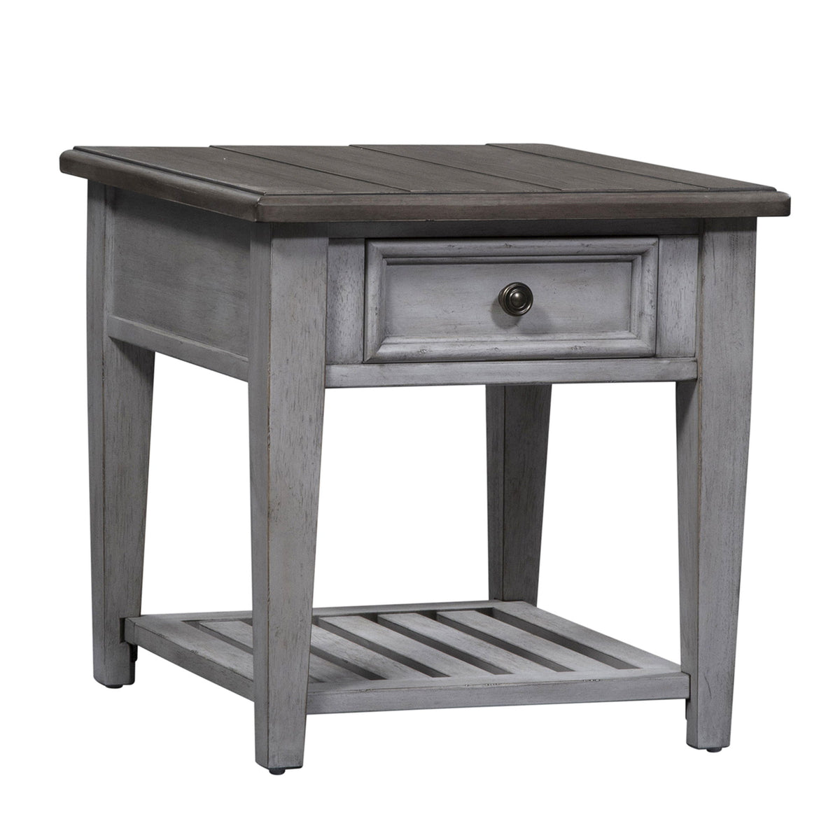 Heartland - 3 Piece Table Set - Antique White / Tobacco Tops