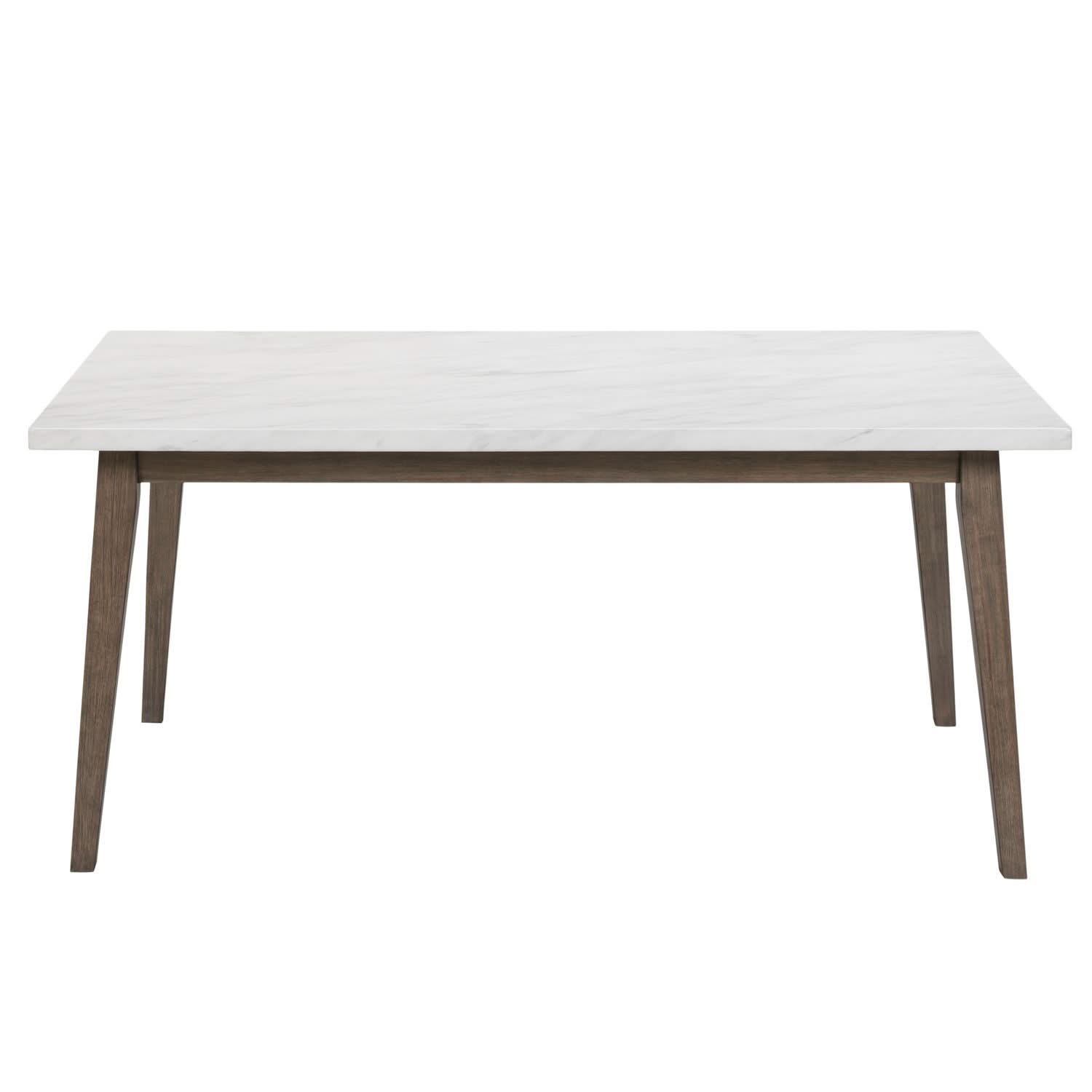 Edison - Rectangular Leg Table With Faux Marble Top - Brownstone