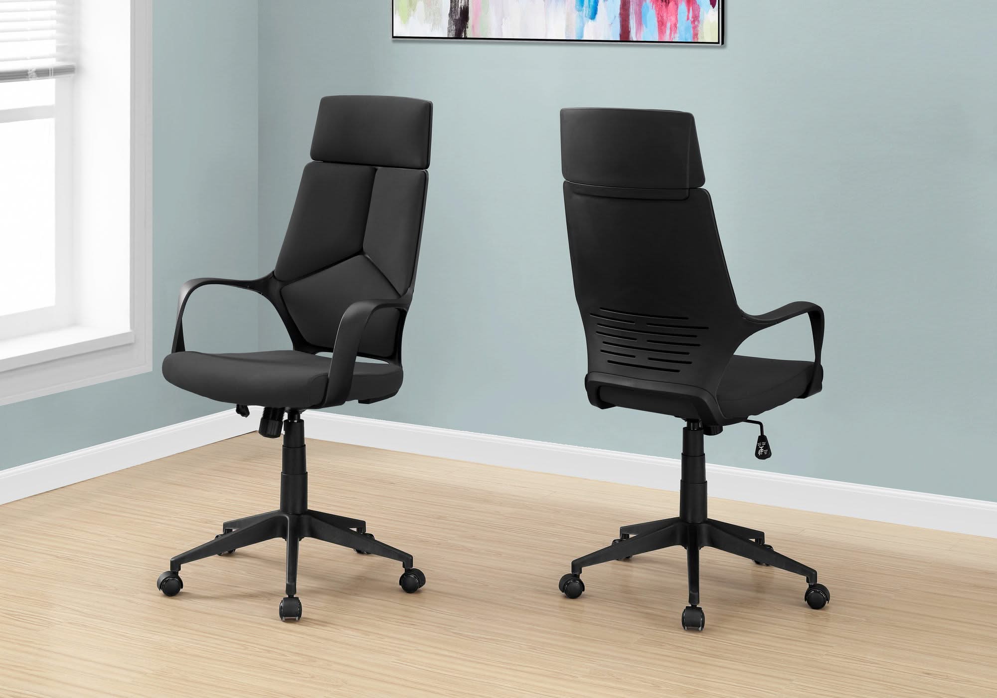 Office Swivel Chair, Adjustable Height, Ergonomic, Armrests, Contemporary & Modern