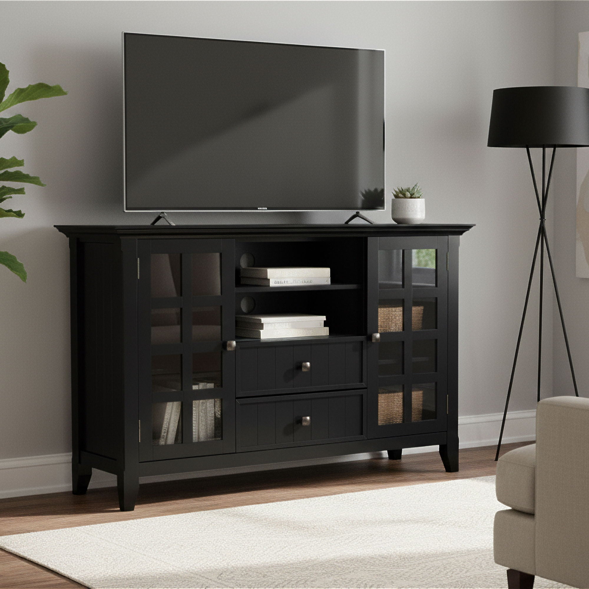 Acadian - Handcrafted Tall TV Media Stand