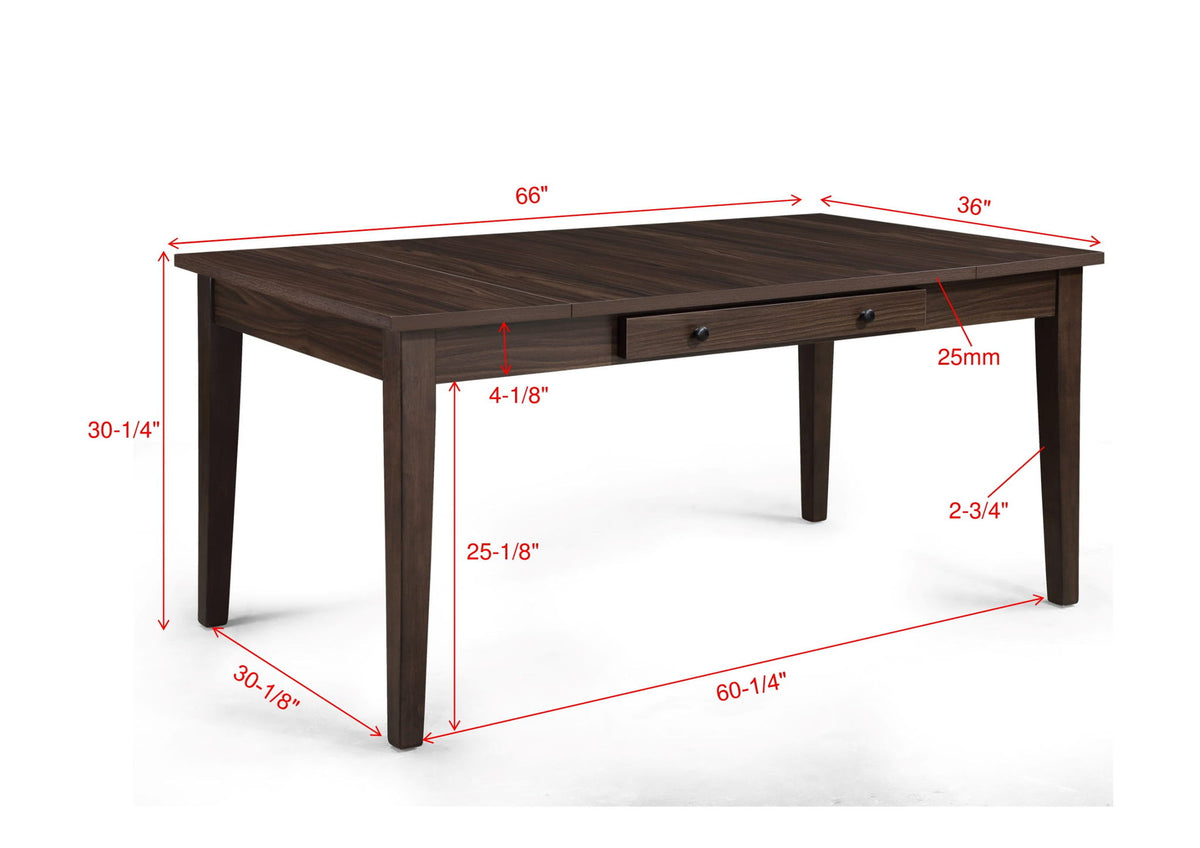 Wagner - 5 Piece Dining Room Set - Brown