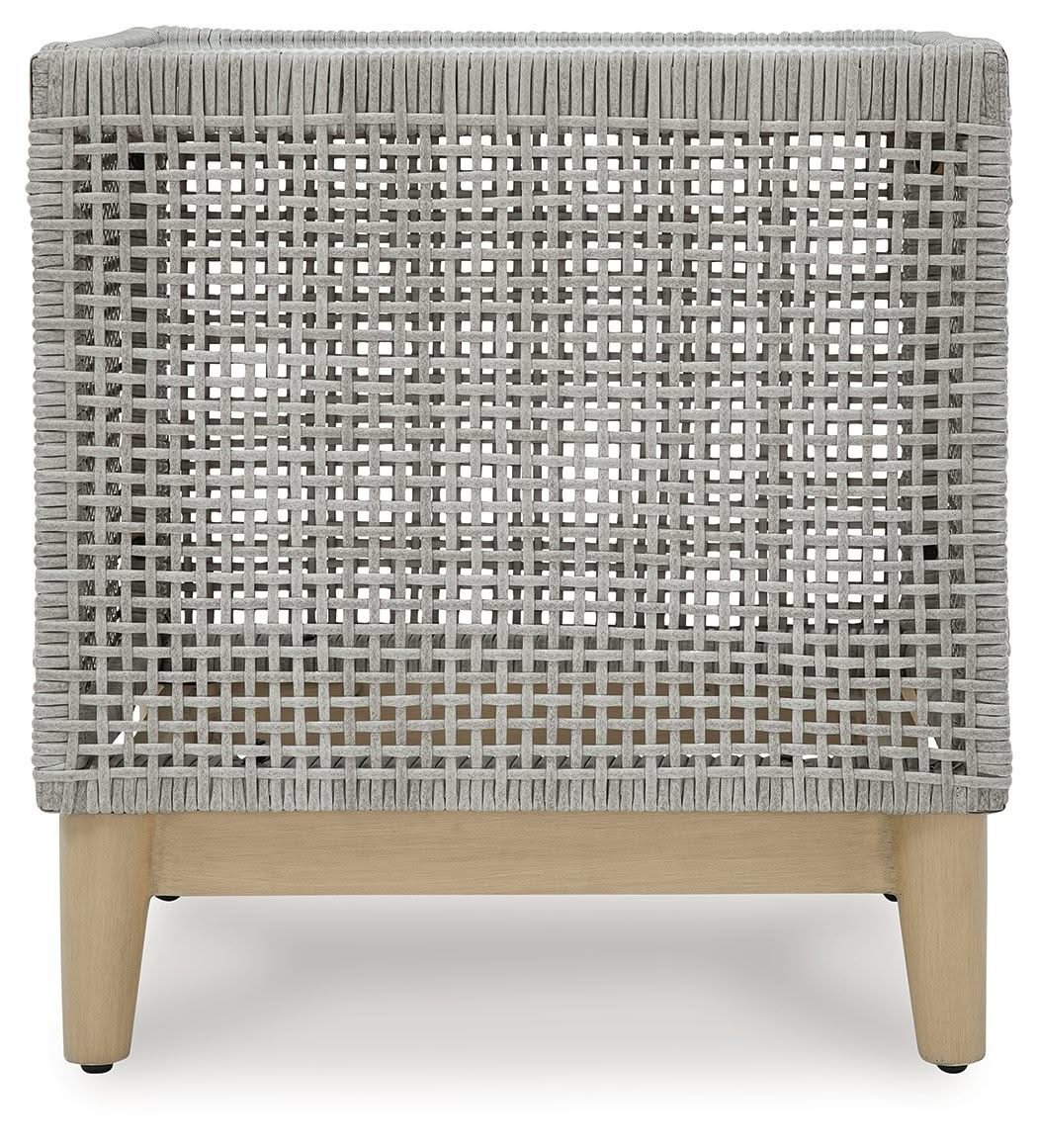 Seton Creek - Square End Table - Gray