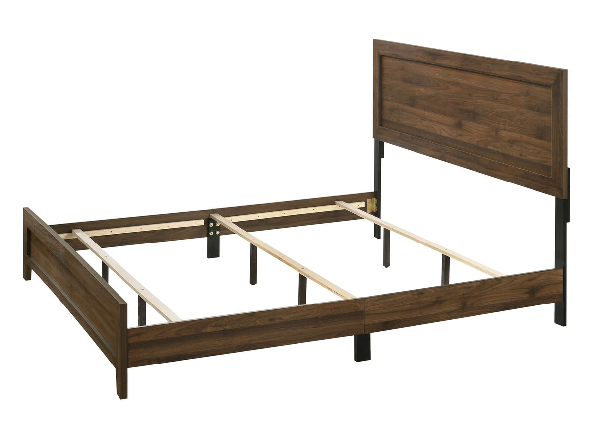 Millie - King 4 Piece Bedroom Set - Brown Cherry