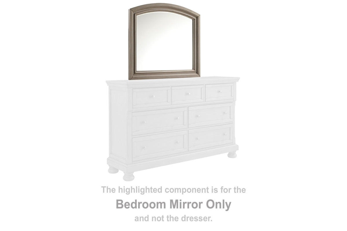 Lettner - Bedroom Mirror - Light Gray