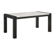 Jules - Faux Marble Dining Table - Charcoal / White