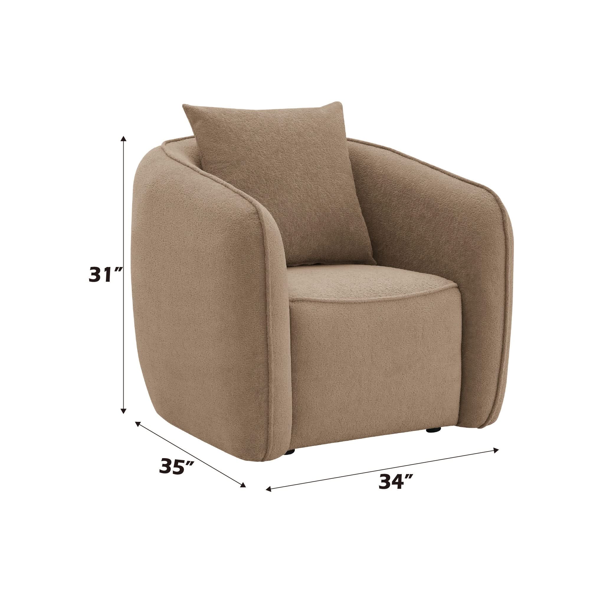 Keith - Chair With 1 Matching Color Toss Pillows