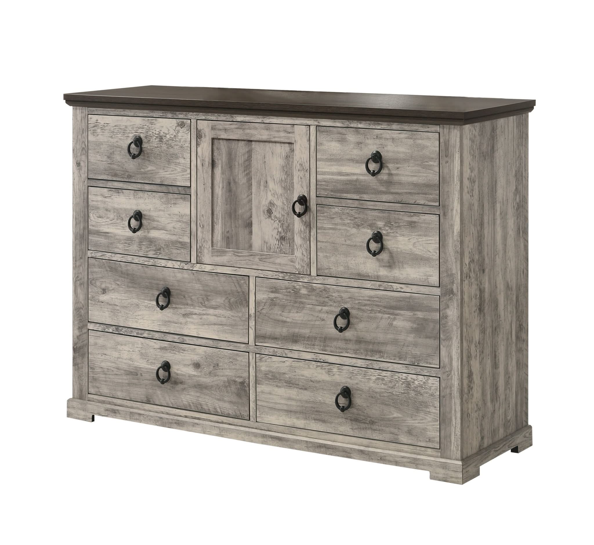 Ella-Mae - King 4 Piece Bedroom Set - Gray