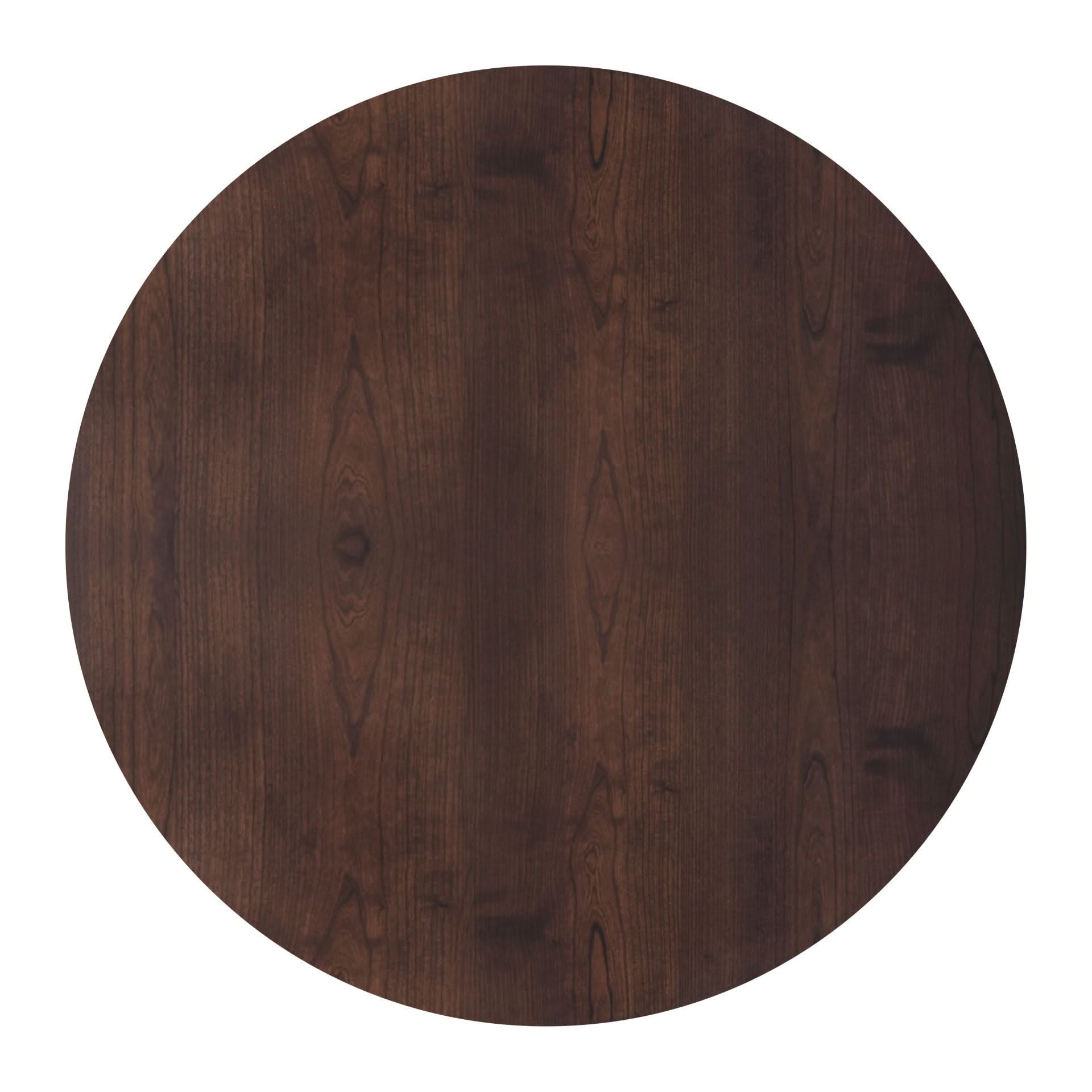 Tioga - 47" Round Table - Brown Cherry
