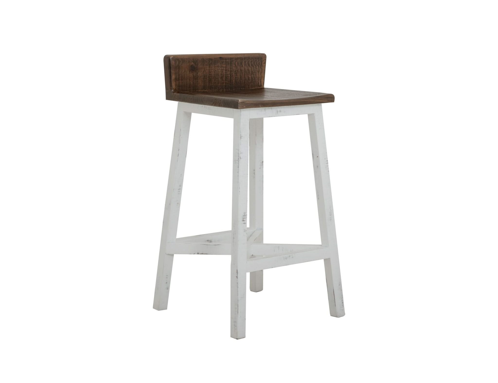 Pueblo - Wooden Seat & Base Stool (Set of 2)