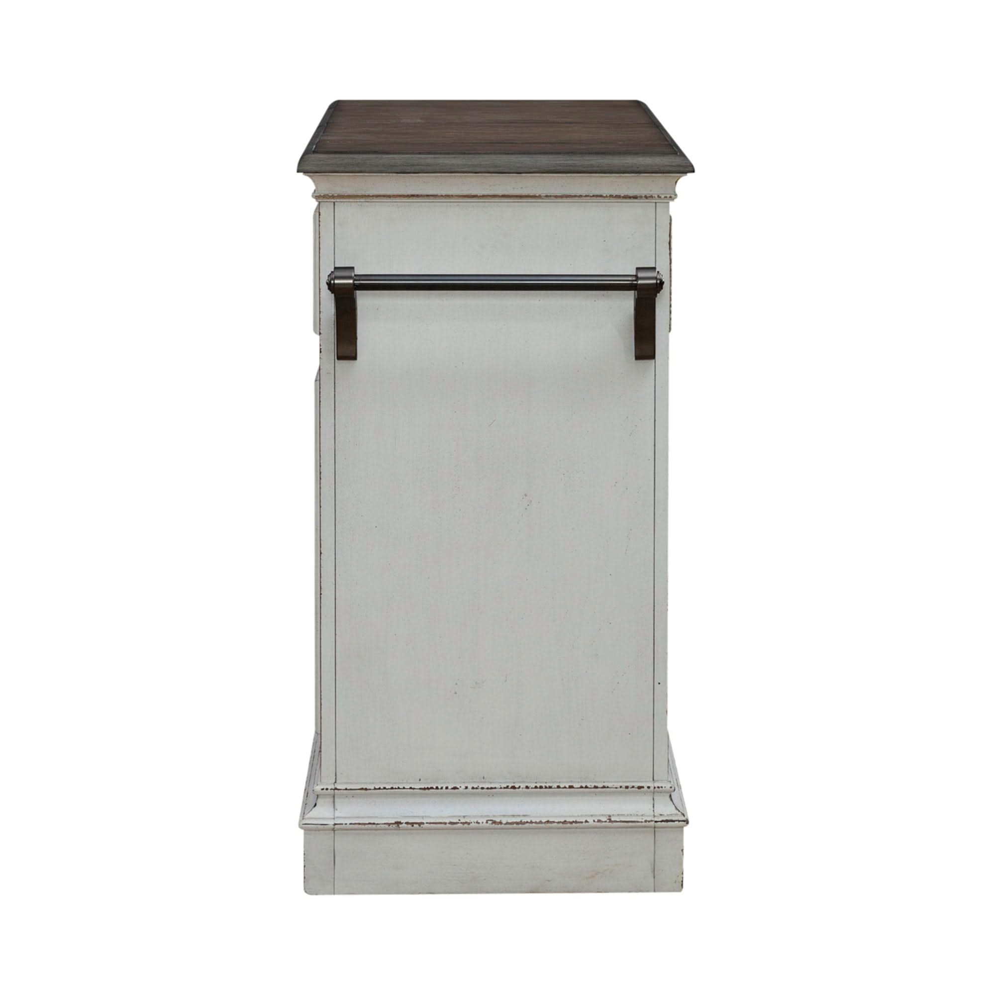 Magnolia Manor - Bar Cart - Antique White