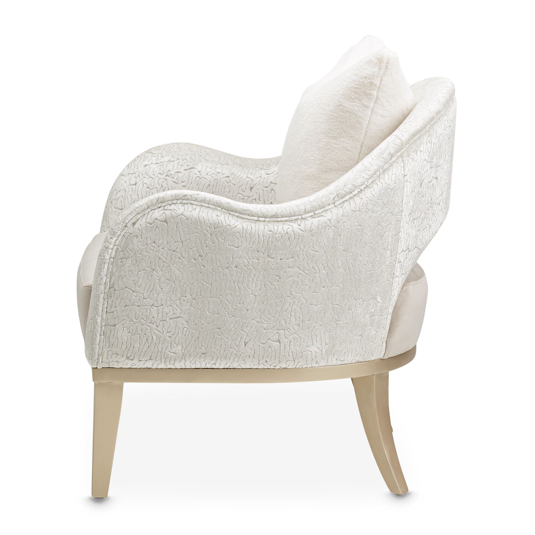 Yvette - Accent Chair - Porcini / Medium Champagne